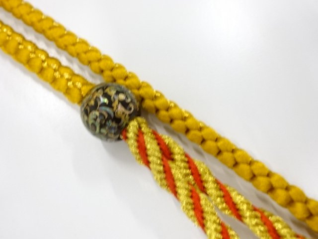 JAPANESE KIMONO / HAND-TIED OBIJIME CORD FOR FURISODE